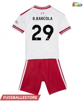 Günstige Liverpool Bradley Barcola #29 Auswärts Trikotsatzt Kinder 2026-27 Kurzarm (+ Kurze Hosen)